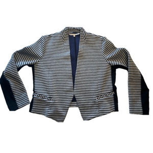 Women's Rachel Roy Blazer XXL Gray Black Striped
